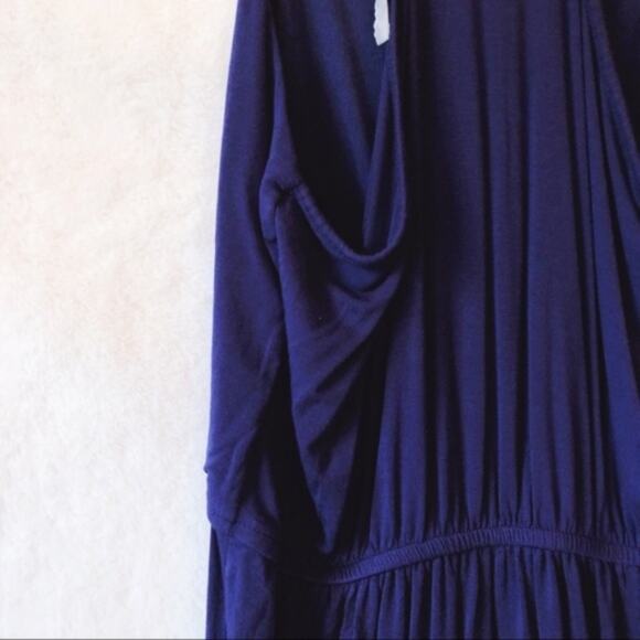 LOFT Blue Strappy Midi Dress - Picture 8 of 8